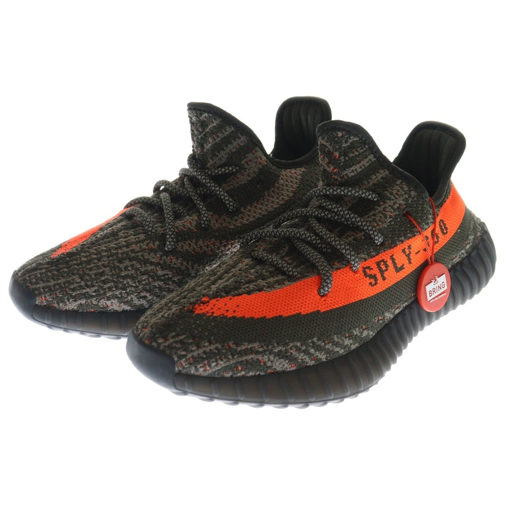 adidas(アディダス) YEEZY BOOST 350 V2 CABON BELUGA イージーブースト カーボン ベルーガ ローカットスニーカー グレー/オレンジ US6/24.0cm HQ7045