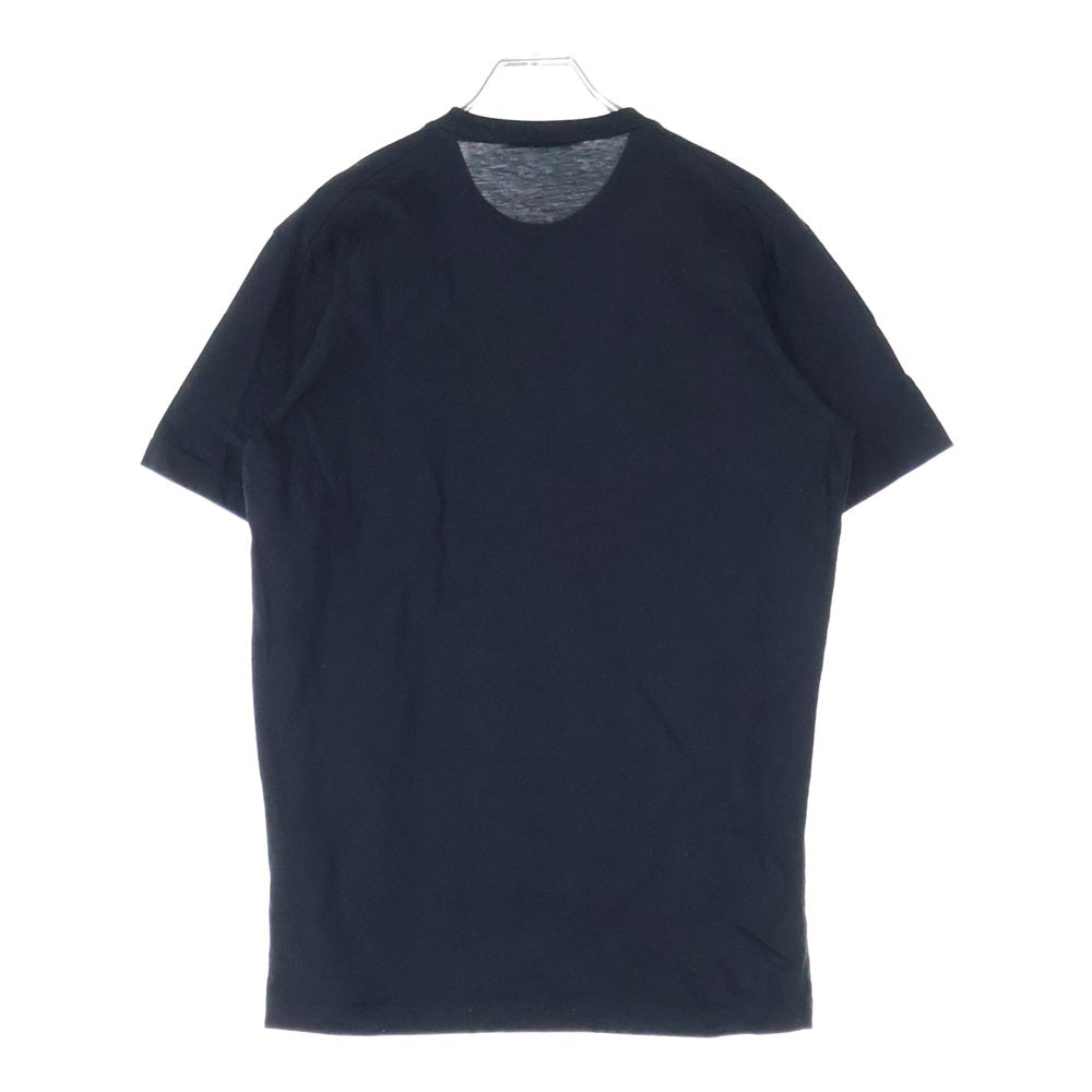 DSQUARED2(ディースクエアード) 21AW Leaf Graphic T-shirt リーフプリント 半袖Tシャツ カットソー ブラック S74GD0862