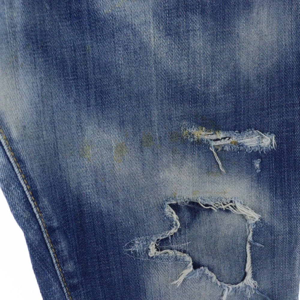 DSQUARED2(ディースクエアード) 18AW SKATER JEANS ダメージ加工 スケータージーンズ スキニーパンツ インディゴ S71LB0495