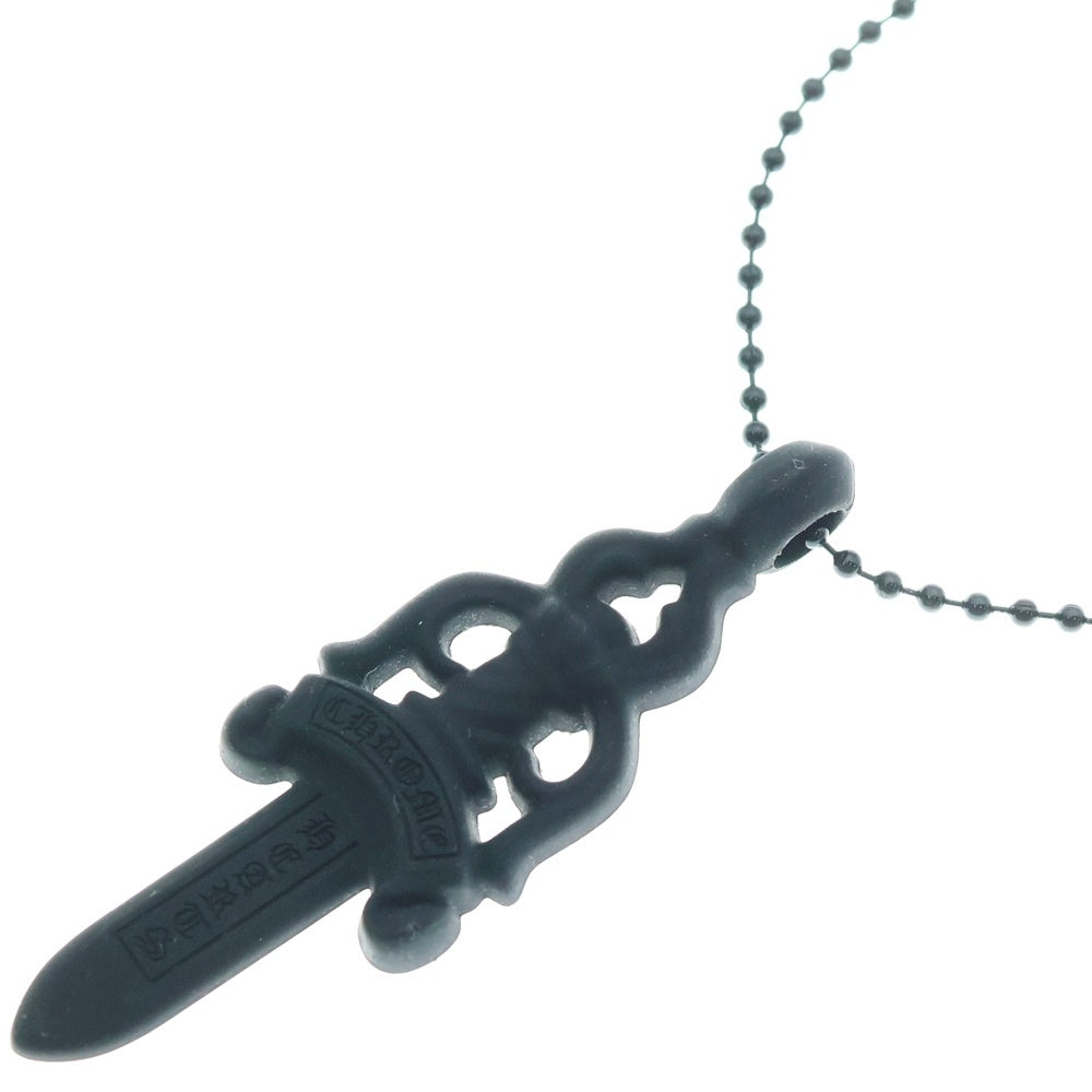 CHROME HEARTS(クロムハーツ) RUBBER LARGE DAGGER ラバーラージダガーラバーネックレス ブラック