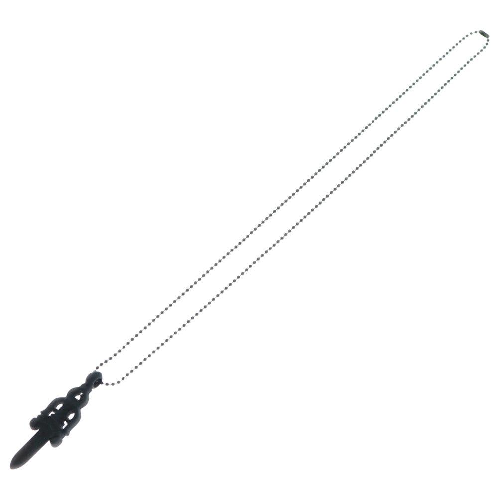 CHROME HEARTS(クロムハーツ) RUBBER LARGE DAGGER ラバーラージダガーラバーネックレス ブラック