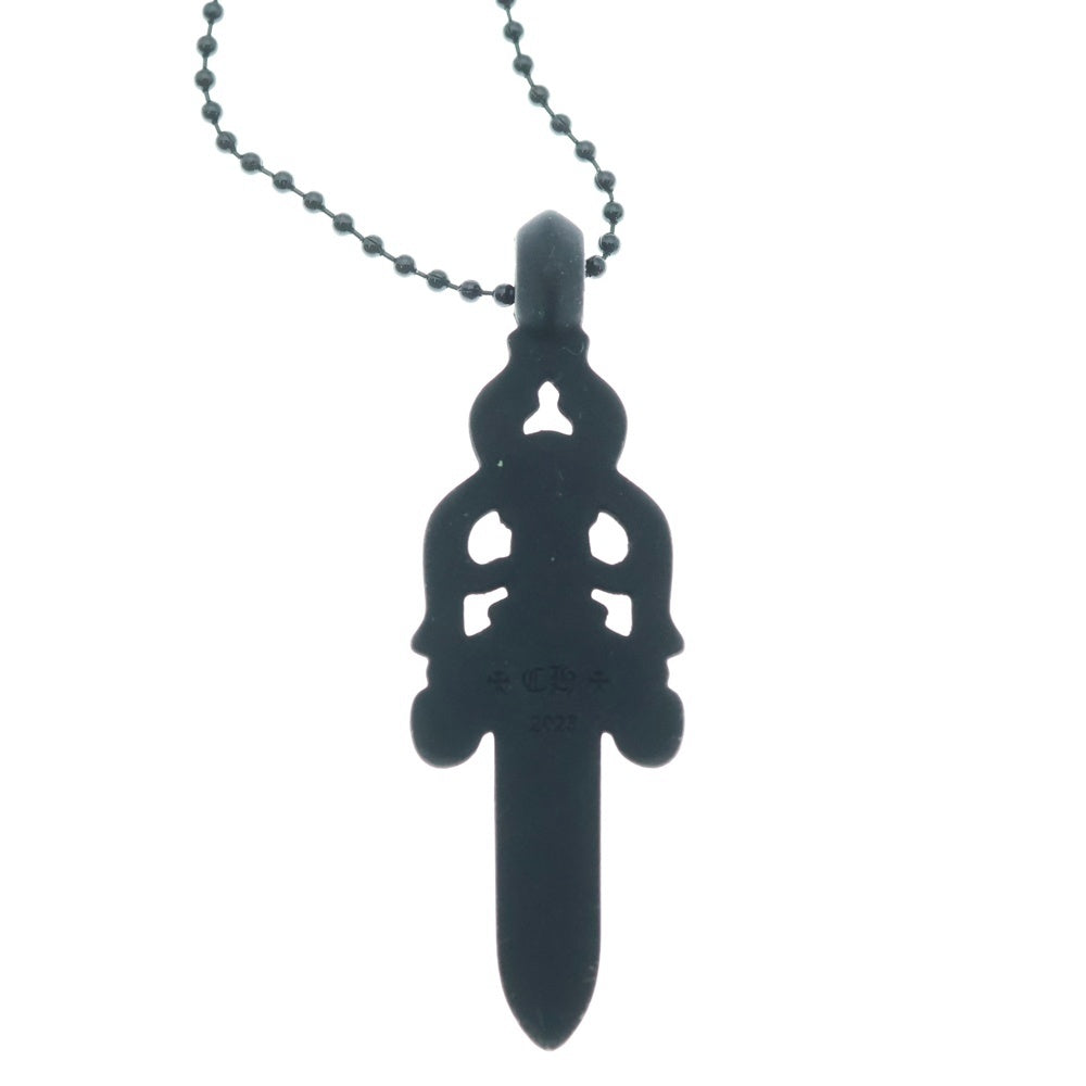 CHROME HEARTS(クロムハーツ) RUBBER LARGE DAGGER ラバーラージダガーラバーネックレス ブラック