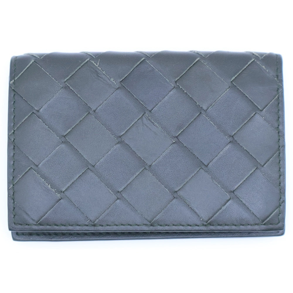 BOTTEGA VENETA(ボッテガヴェネタ) イントレチャート レザー カードケース ブラック