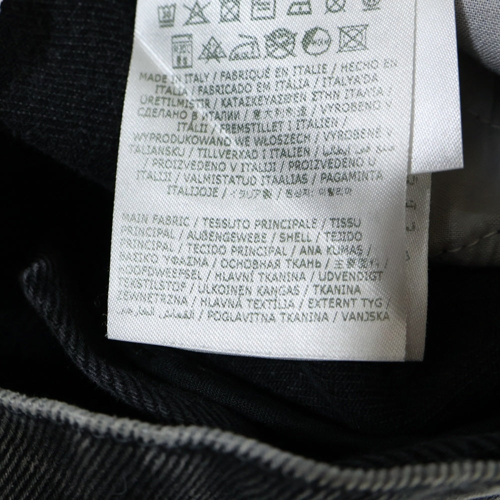 MM6 Maison Margiela(エムエムシックスメゾンマルジェラ) 24AW スラッシュディテール カットアウト デニムパンツ ジーンズ ブラック S51LA0051