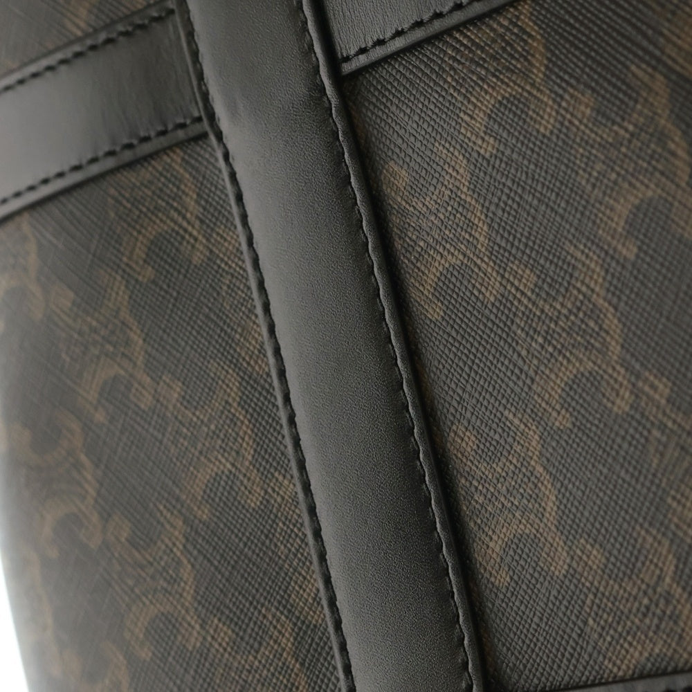 CELINE(セリーヌ) トリオンフ カーフスキン ラージボストンバッグ ショルダーバッグ ブラウン 118552CHI.