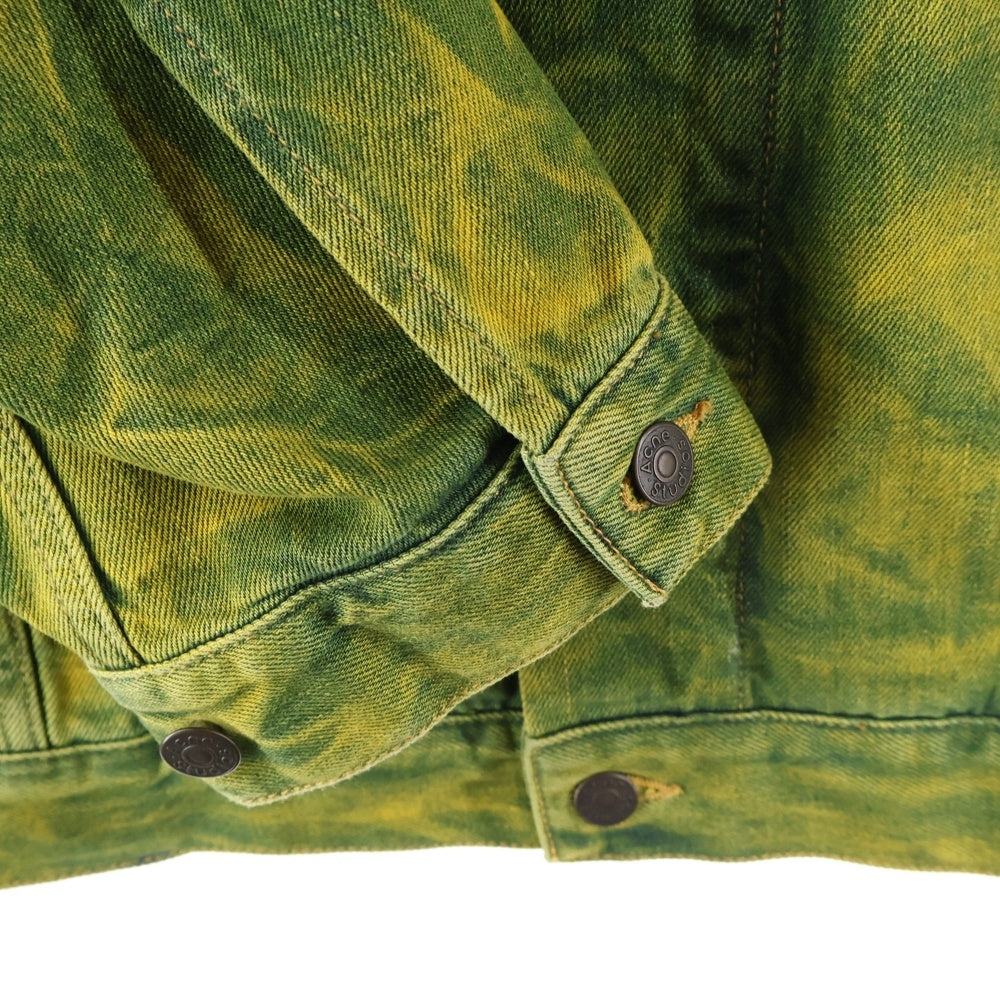 Acne Studios(アクネ ストゥディオズ) ウォッシュ加工 オーバーサイズデニムジャケット イエロー C90148