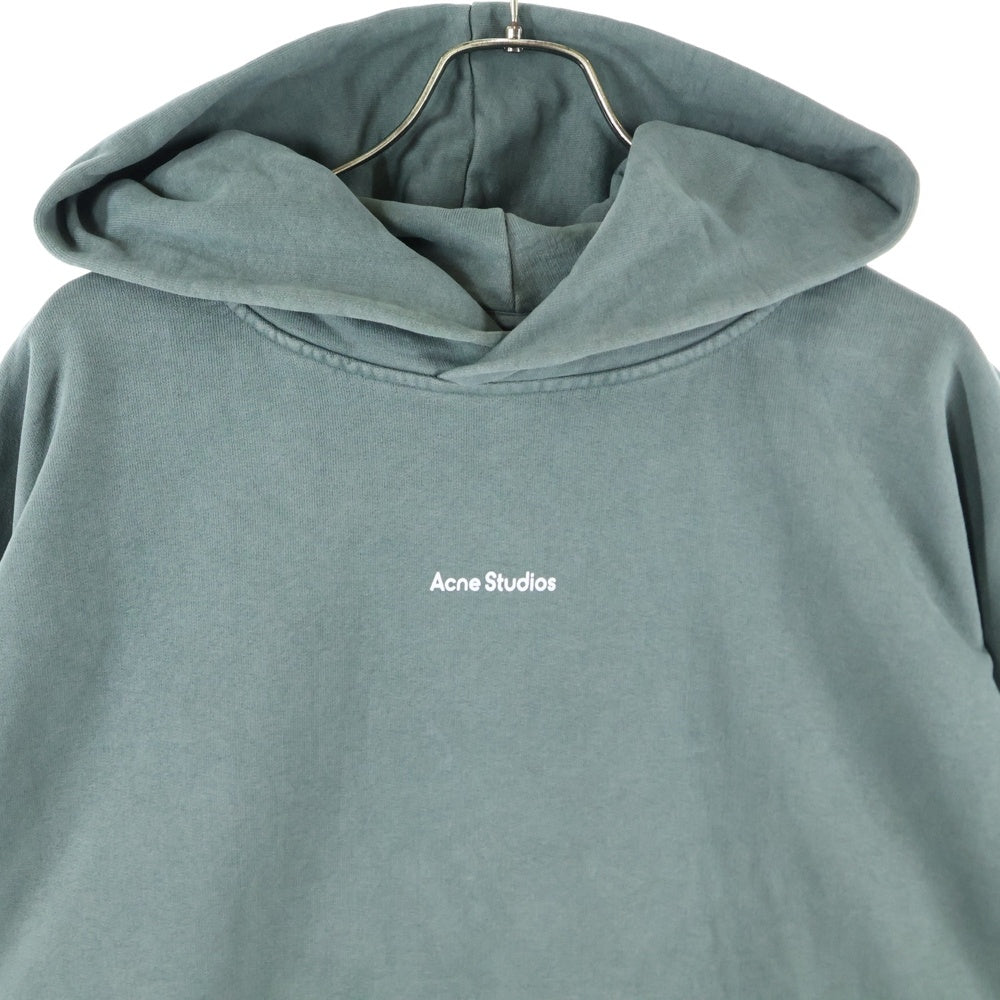 Acne Studios(アクネ ストゥディオズ) ロゴプリント プルオーバーパーカー フーディー グレー BI0139