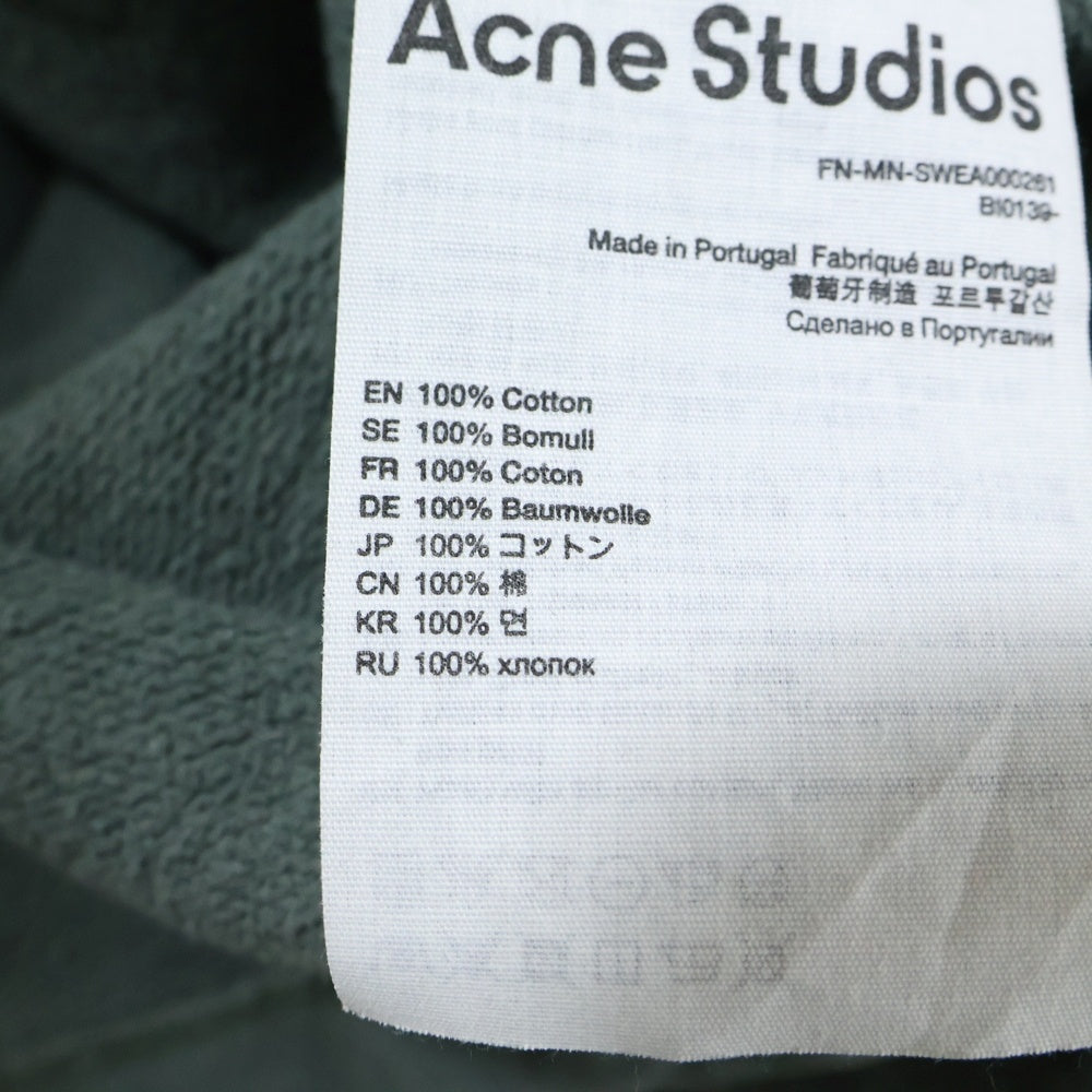 Acne Studios(アクネ ストゥディオズ) ロゴプリント プルオーバーパーカー フーディー グレー BI0139