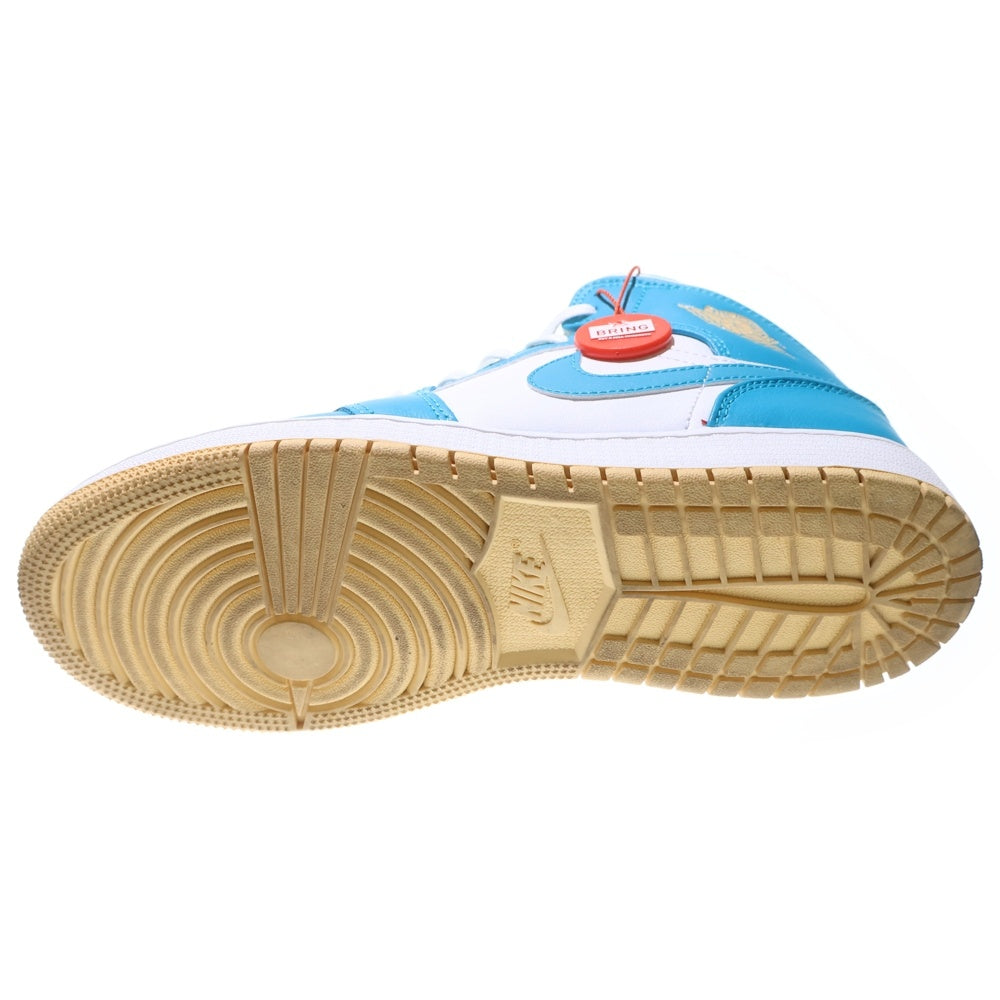 NIKE(ナイキ) AIR JORDAN 1 MID ISLAND COAST AQUATONE/CELESTIAL GOLD-WHITE ミッド アイランド コースト レディース スニーカー DQ8423-400