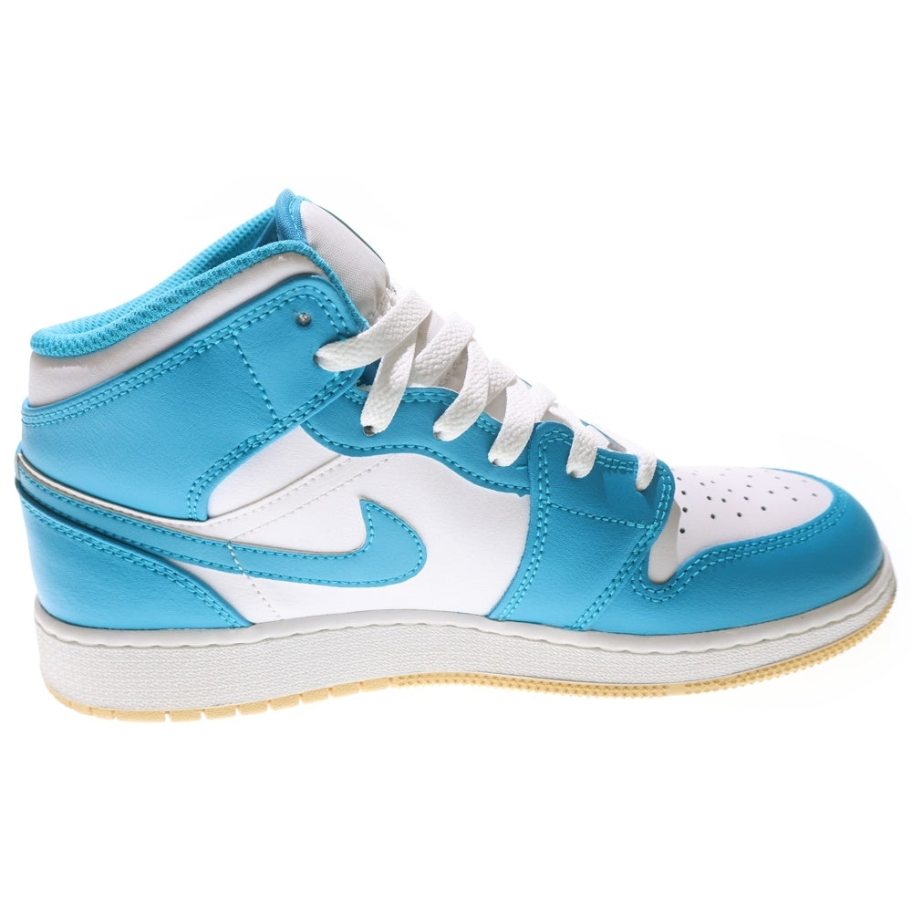 NIKE(ナイキ) AIR JORDAN 1 MID ISLAND COAST AQUATONE/CELESTIAL GOLD-WHITE ミッド アイランド コースト レディース スニーカー DQ8423-400