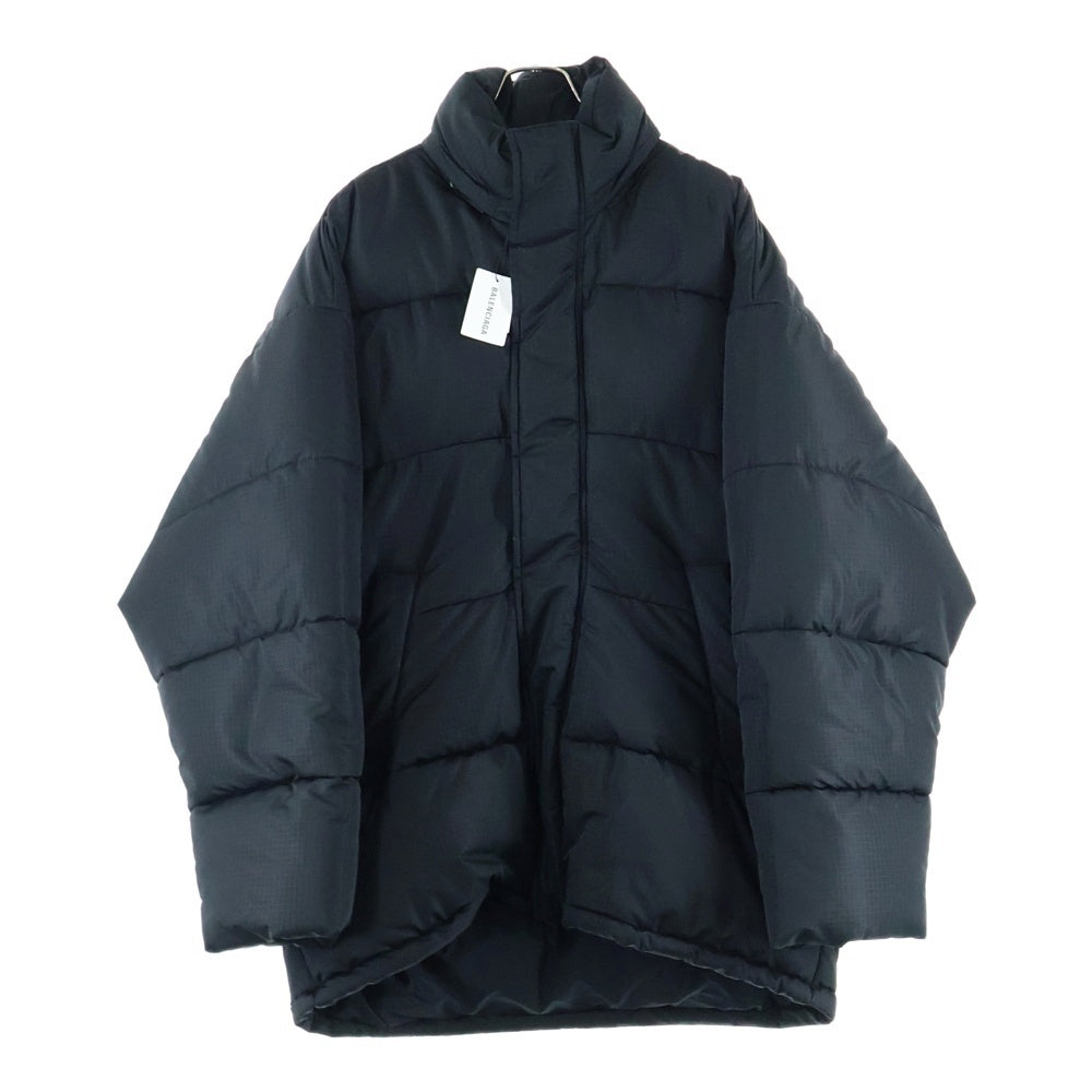 BALENCIAGA(バレンシアガ) バックロゴ刺繍 リップストップ パファージャケット ブラック 621982 TYD33