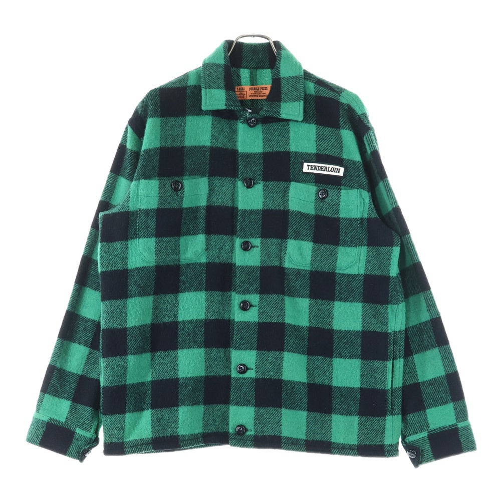 TENDERLOIN(テンダーロイン) 03AW T-BUFFALO JKT 1st T-20RG 初期 バッファロー チェック ウールジャケット グリーン/ブラック