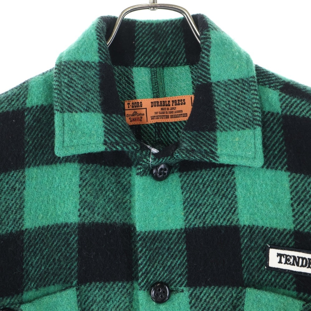 TENDERLOIN(テンダーロイン) 03AW T-BUFFALO JKT 1st T-20RG 初期 バッファロー チェック ウールジャケット グリーン/ブラック