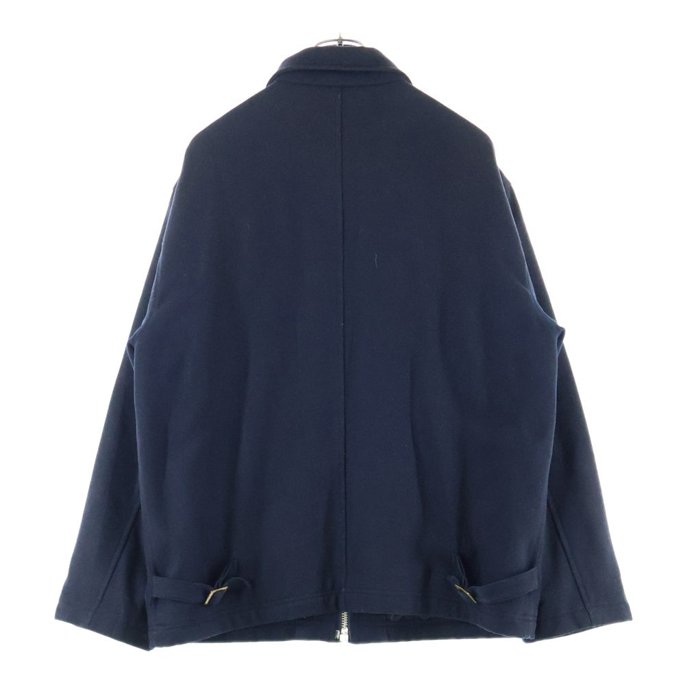 TENDERLOIN(テンダーロイン) T- MELTON JACKET ロゴパッチ メルトンジャケット ジップアップブルゾン ネイビー