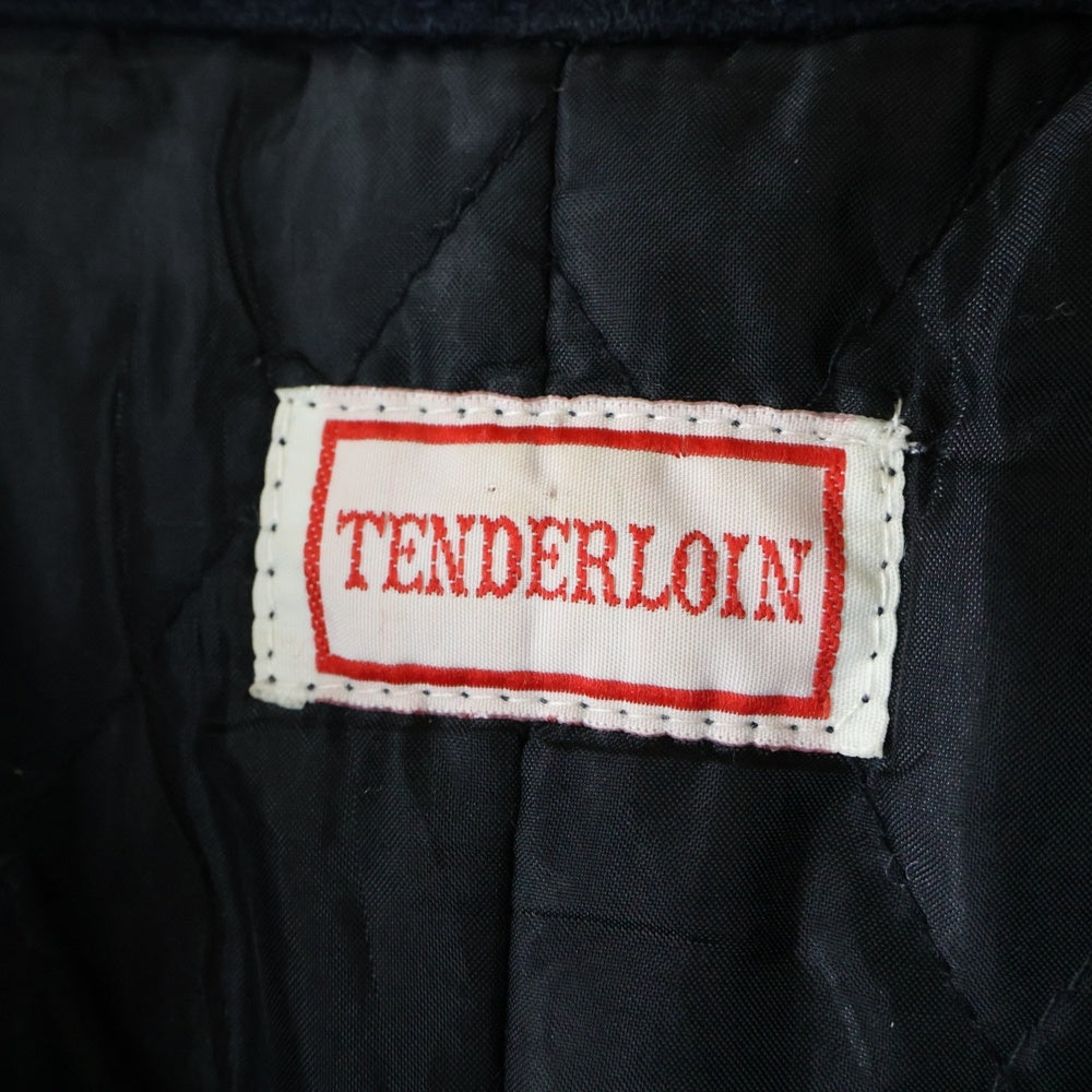 TENDERLOIN(テンダーロイン) T- MELTON JACKET ロゴパッチ メルトンジャケット ジップアップブルゾン ネイビー
