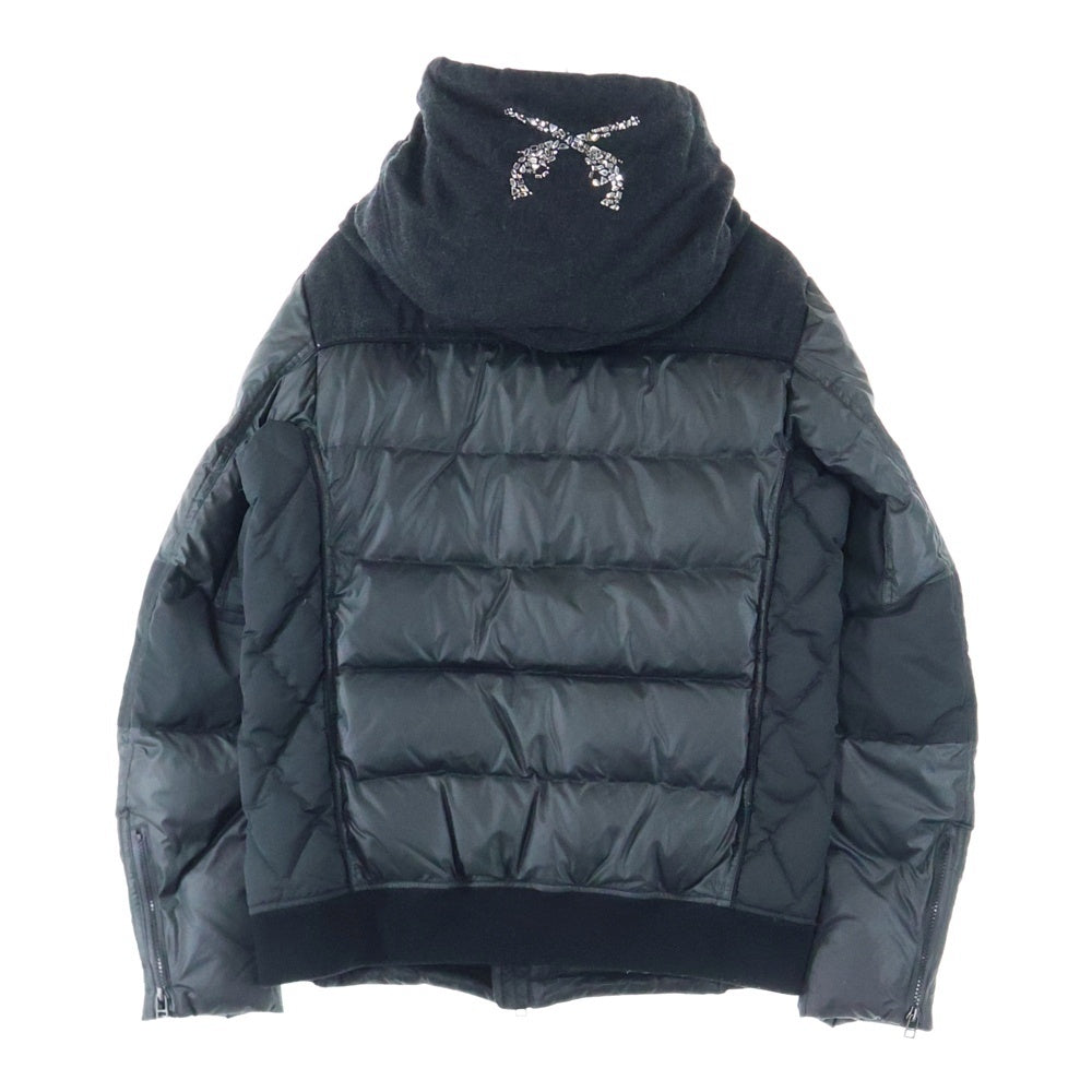 roar(ロアー) ラインストーン アーム切替 ダウンジャケット ブラック