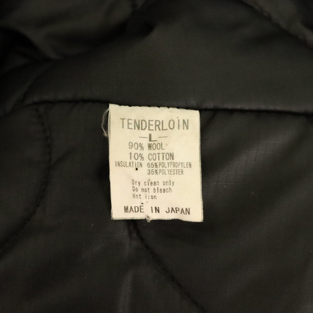 TENDERLOIN(テンダーロイン) 01AW P COAT スタースタッズ ウールPコート ブラック