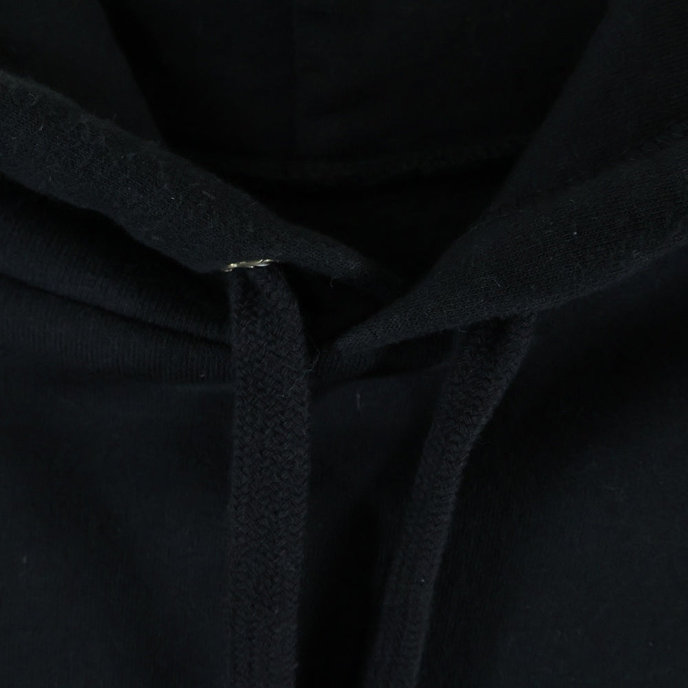 CHROME HEARTS(クロムハーツ) HORSESHOE SWTSHRT PLVR FOODIE 袖フローラルバックホースシュープリント プルオーバーパーカー ブラック
