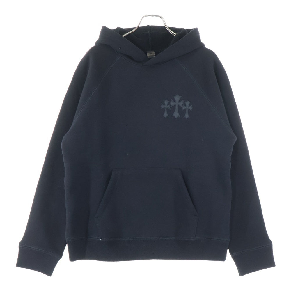 CHROME HEARTS(クロムハーツ) 7-11 HOODIE バックCHロゴクロス刺繍 プルオーバーパーカー フーディー ブラック