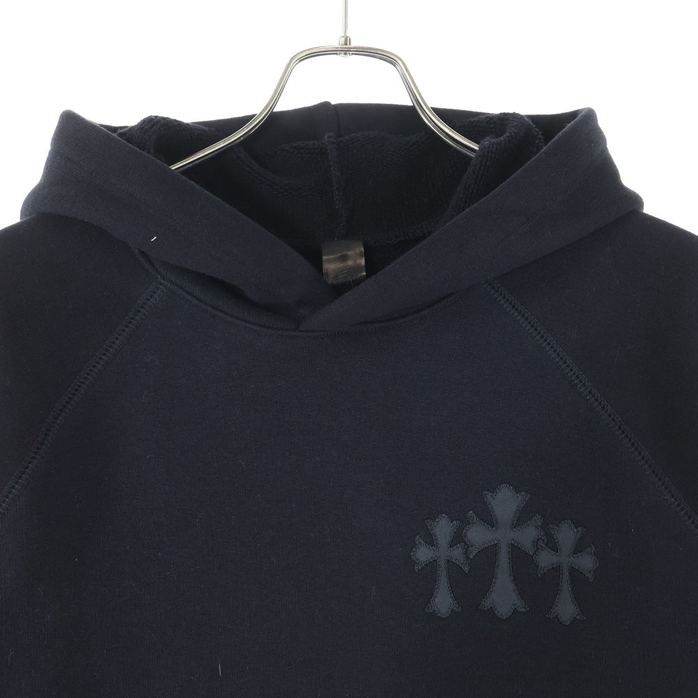 CHROME HEARTS(クロムハーツ) 7-11 HOODIE バックCHロゴクロス刺繍 プルオーバーパーカー フーディー ブラック