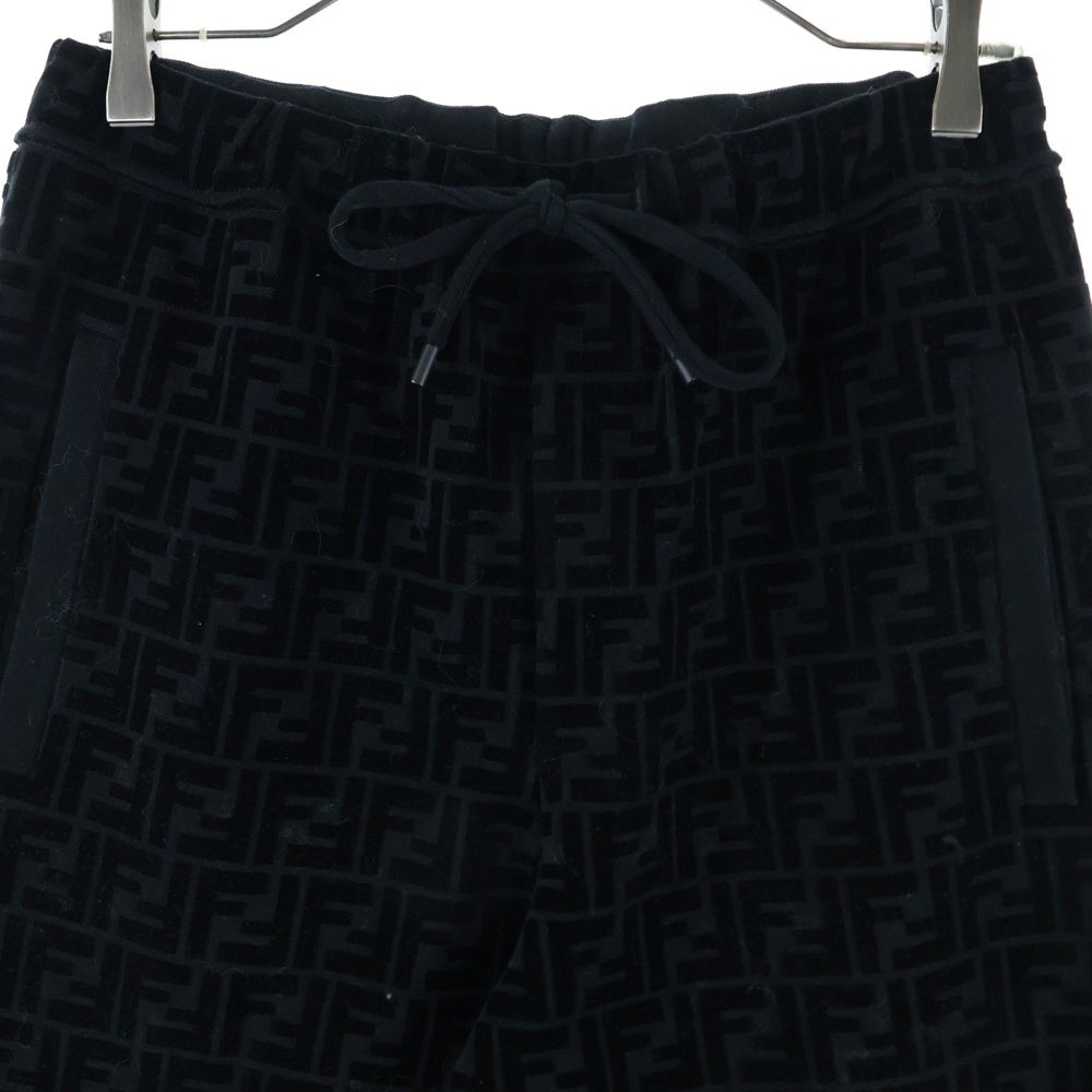 FENDI(フェンディ) ズッカ柄 シアリング ジョガーパンツ ブラック FB0461 AFRJ