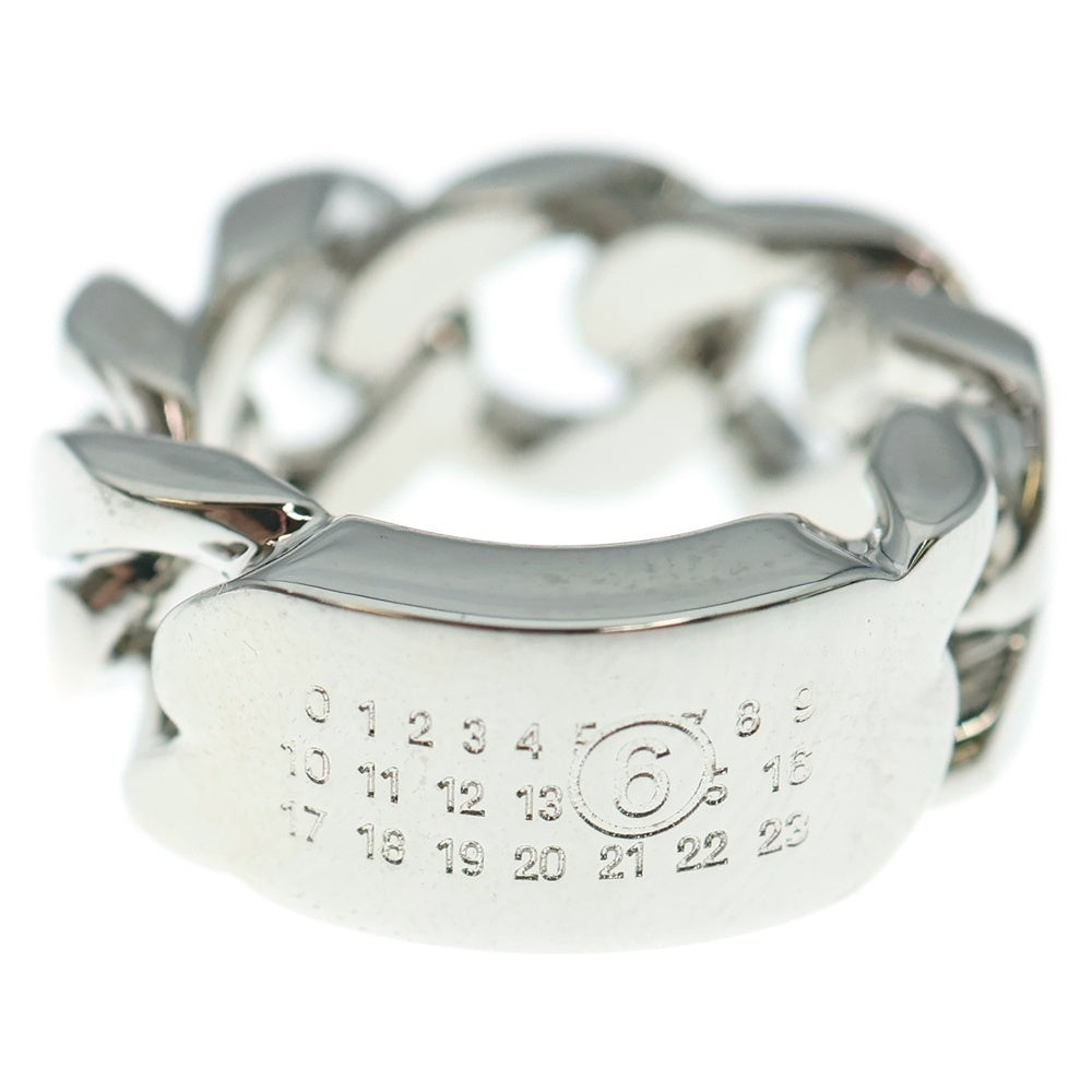 MM6 Maison Margiela(エムエムシックスメゾンマルジェラ) Minimal Logo 3mm Ring ミニマルロゴ リング シルバー