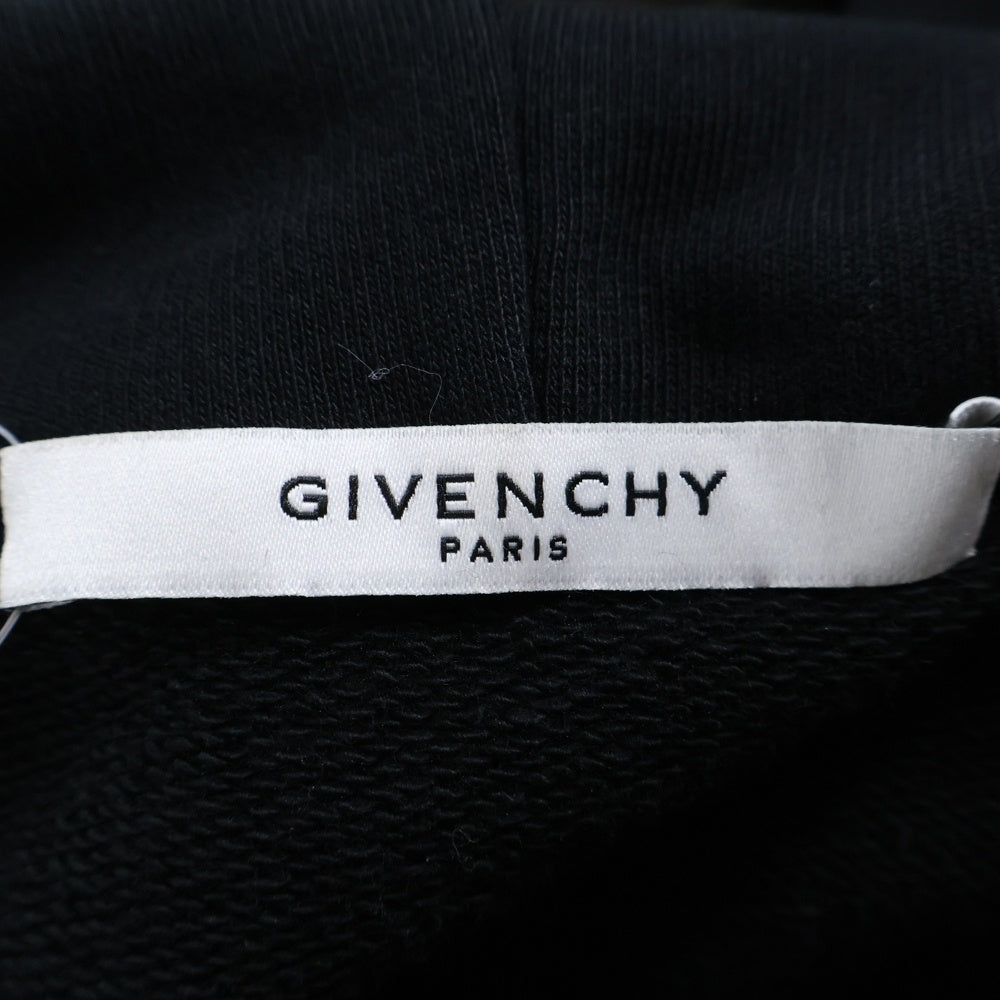 GIVENCHY(ジバンシィ) クリスタル装飾 バックプリント プルオーバーパーカー フーディー ブラック BW70643Z2X