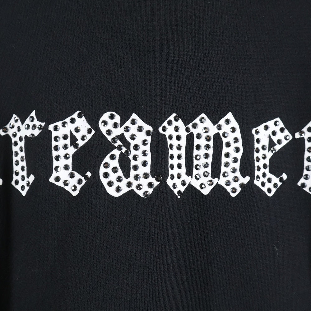 AMIRI(アミリ) Dreamer Distressed Studded Hoodie ドリーマー スタッズ プルオーバーパーカー フーディー ブラック