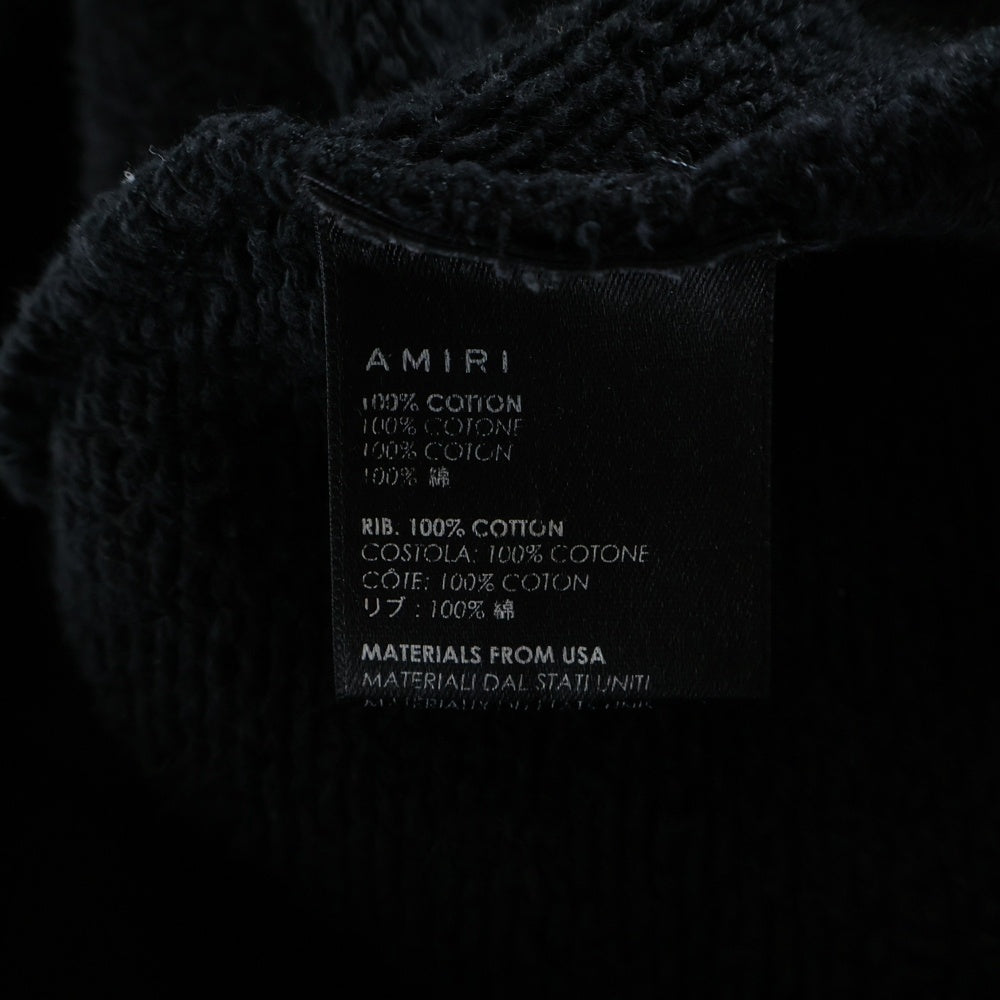 AMIRI(アミリ) Dreamer Distressed Studded Hoodie ドリーマー スタッズ プルオーバーパーカー フーディー ブラック