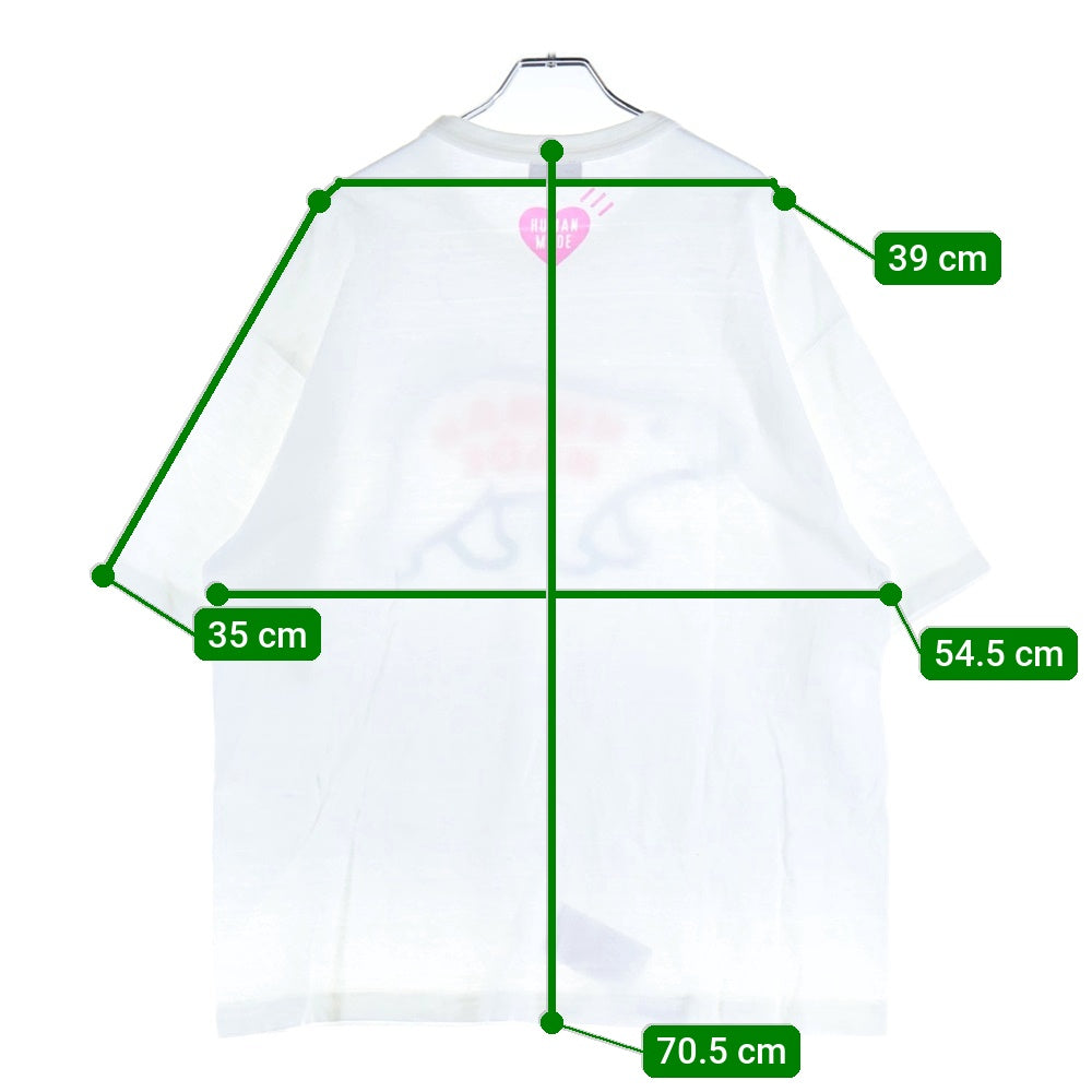 HUMAN MADE(ヒューマンメイド) GRAPHIC T-SHIRT HARAJUKU 原宿限定 フロントプリント半袖Tシャツカットソー ホワイト