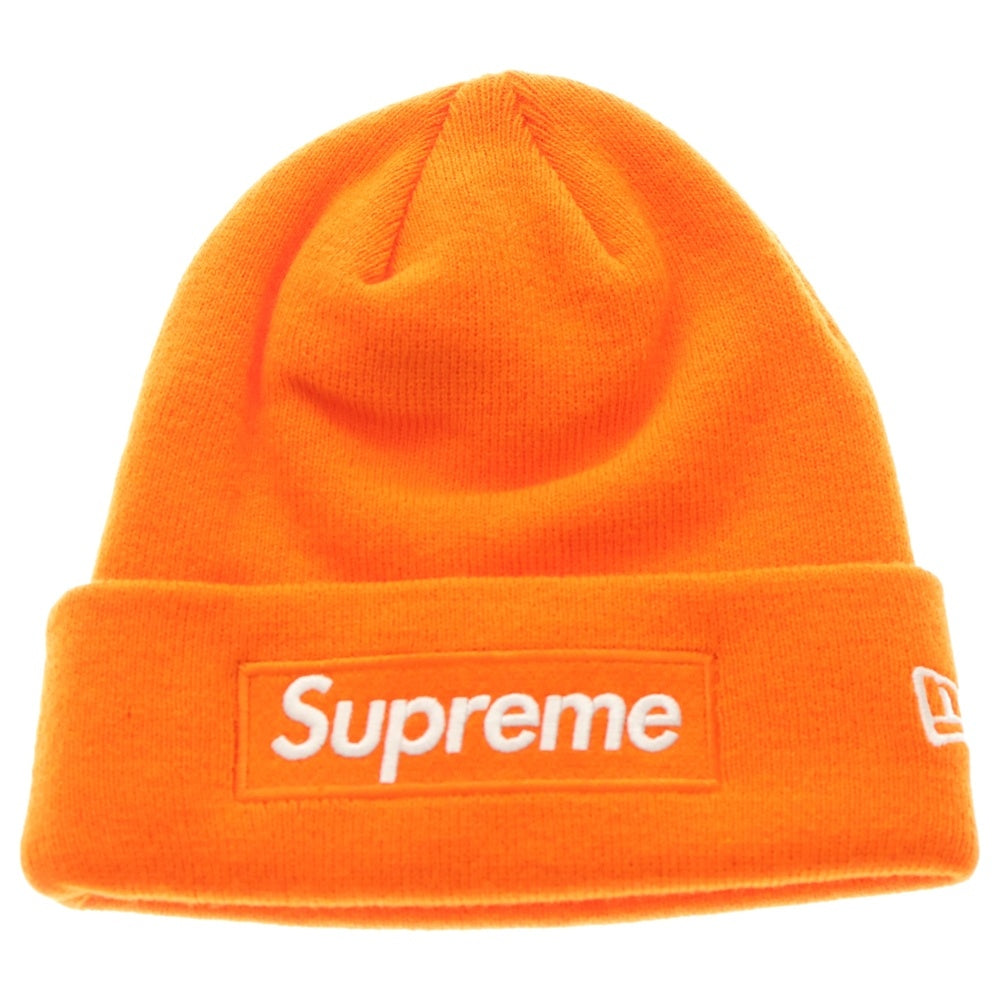 SUPREME(シュプリーム) 24AW×New Era Box Logo Beanie ニューエラ ボックスロゴ ビーニー ニットキャップ オレンジ
