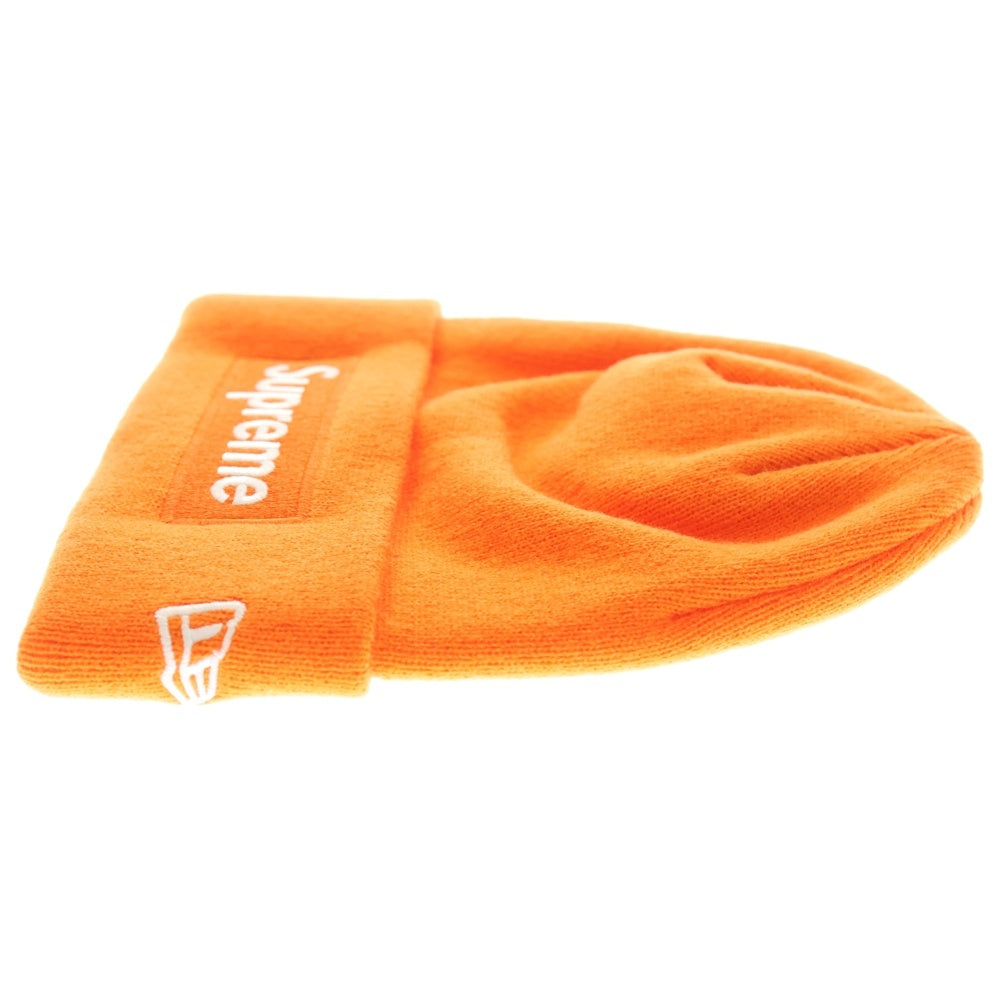 SUPREME(シュプリーム) 24AW×New Era Box Logo Beanie ニューエラ ボックスロゴ ビーニー ニットキャップ オレンジ