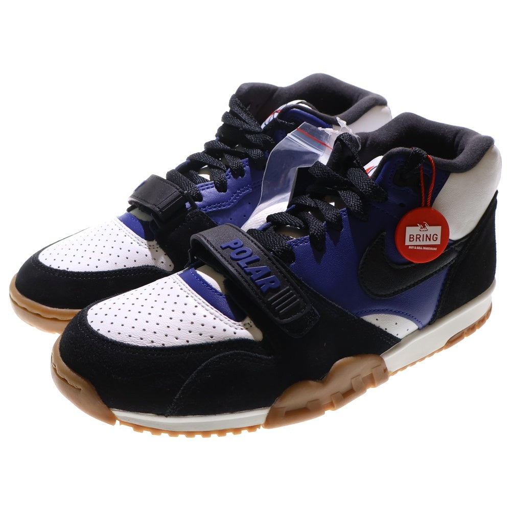 NIKE SB(ナイキエスビー) ×POLAR SKATE CO AIR TRAINER 1 ポーラースケート エアトレーナー1 ハイカットスニーカー ブルー/ブラック/ホワイト US8.5/26.5cm CI6892-001