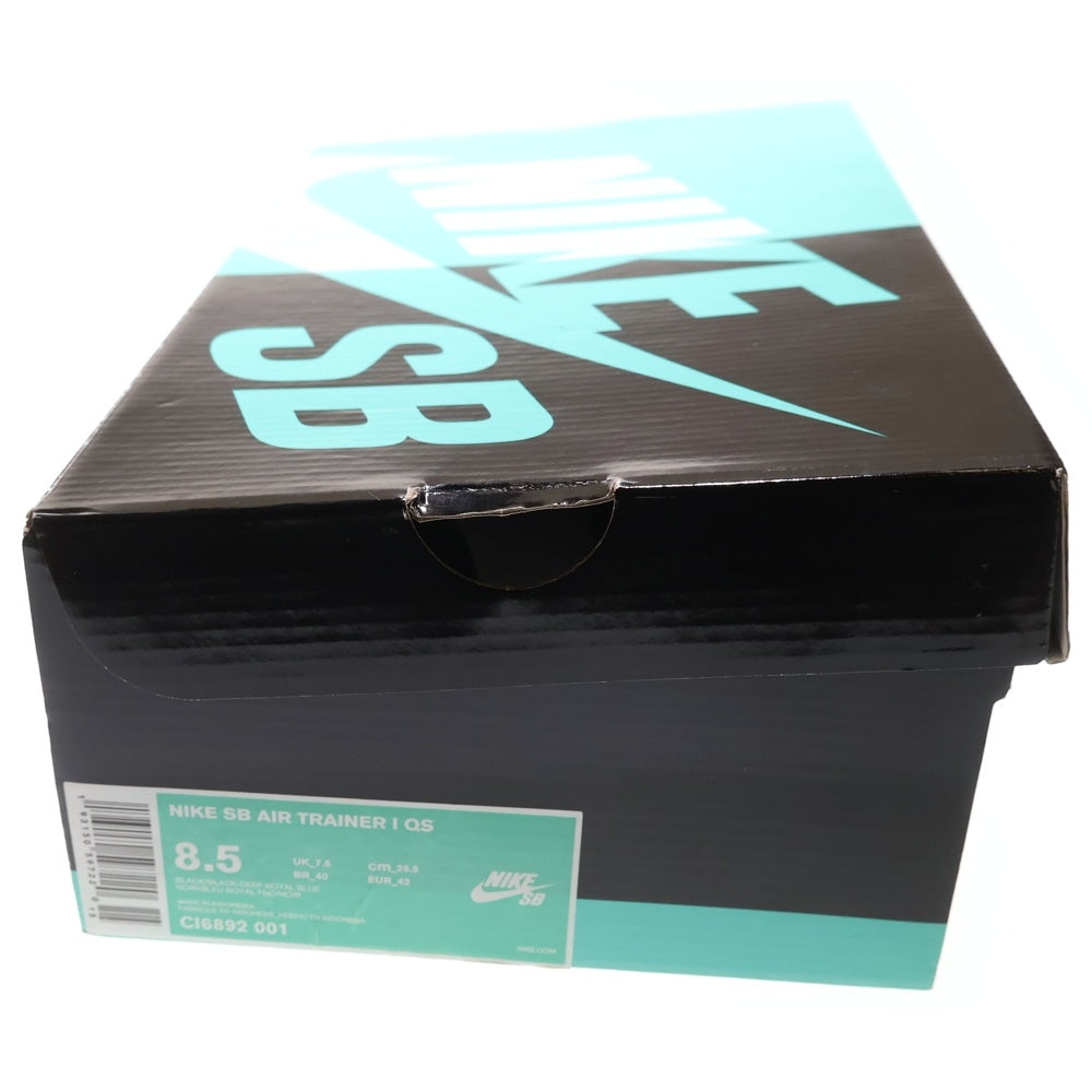 NIKE SB(ナイキエスビー) ×POLAR SKATE CO AIR TRAINER 1 ポーラースケート エアトレーナー1 ハイカットスニーカー ブルー/ブラック/ホワイト US8.5/26.5cm CI6892-001