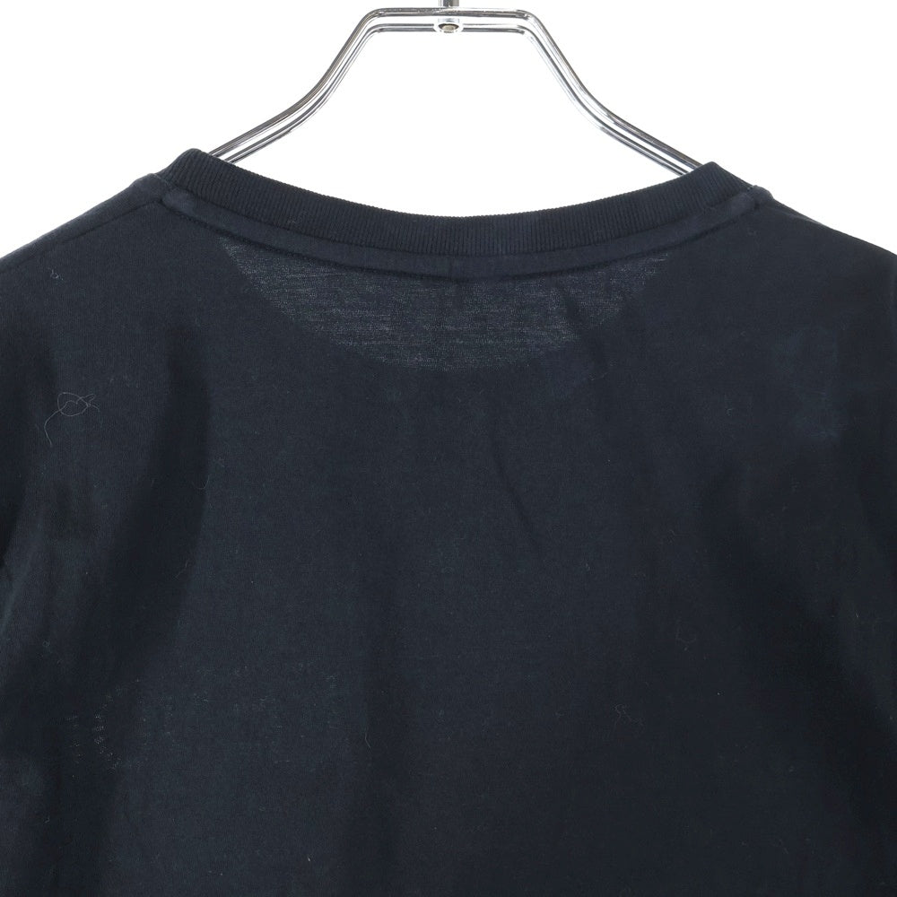 FENDI(フェンディ) フロント ロゴカットエンブロイダリー クロップド半袖Tシャツ カットソー ブラック FS7389 レディース