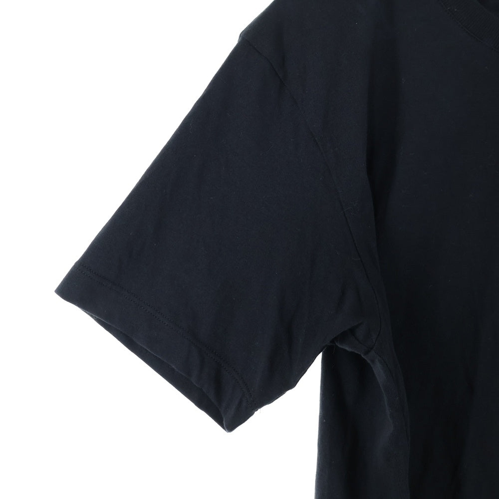 FENDI(フェンディ) フロント ロゴカットエンブロイダリー クロップド半袖Tシャツ カットソー ブラック FS7389 レディース