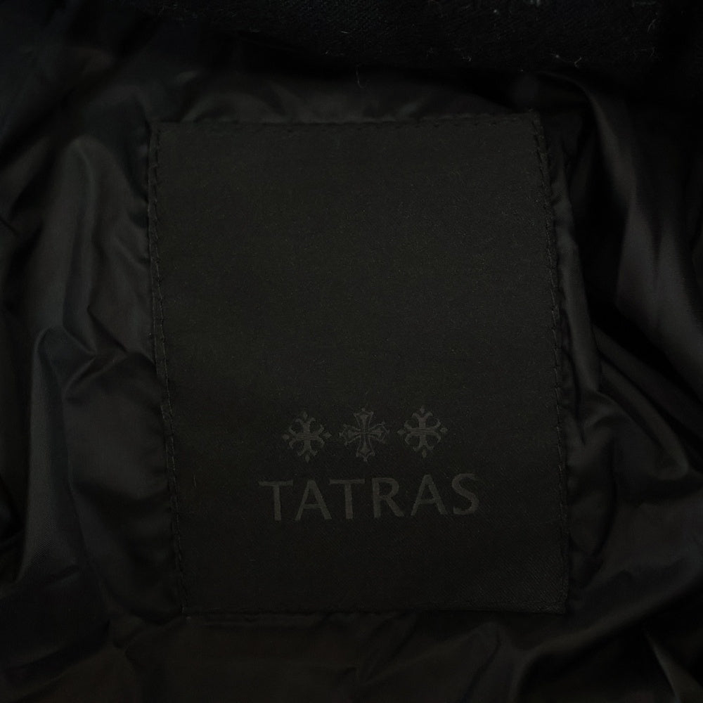 TATRAS(タトラス) 21AW AGORDO アゴルド マルチポケット フーデッド ジップアップ ダウンジャケット ブラック MTKE21A4148-D