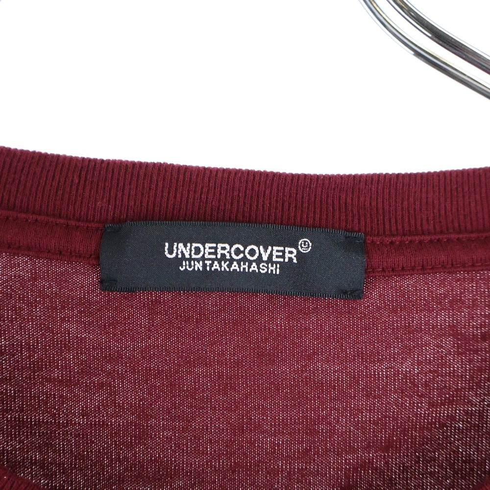 UNDERCOVER(アンダーカバー) フロントプリント 半袖Tシャツ カットソー レッド UC1D9809-2