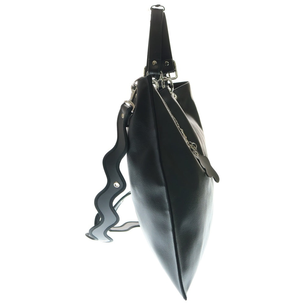 NO BRAND(ノーブランド) nori enomoto ノリ エノモト samedi soir 変形2WAYレザーショルダーバッグ ハンドバッグ ブラック