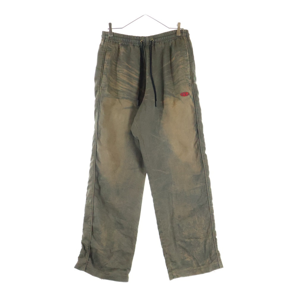 DIESEL(ディーゼル) D-MARTIANS-S マーシャン ドローストリング ストーンウォッシュ加工 スウェットパンツ ブラウン A13142