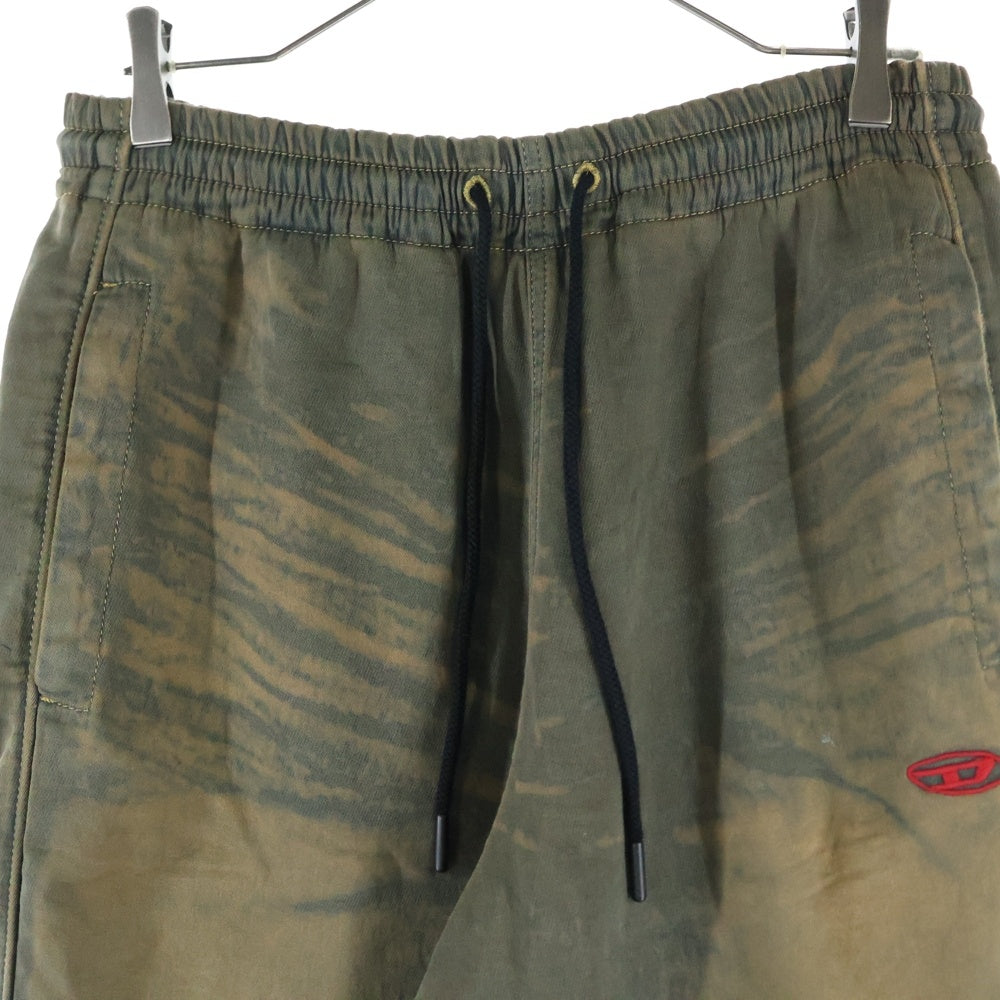 DIESEL(ディーゼル) D-MARTIANS-S マーシャン ドローストリング ストーンウォッシュ加工 スウェットパンツ ブラウン A13142