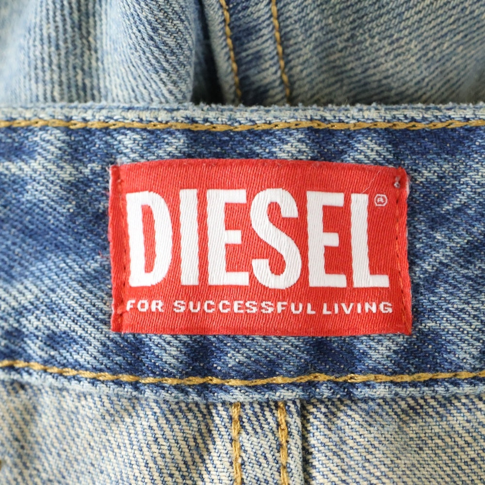 DIESEL(ディーゼル) 24SS D-LIVERY-SHORT カーペンター ハーフデニムパンツ ショーツ インディゴ A14072