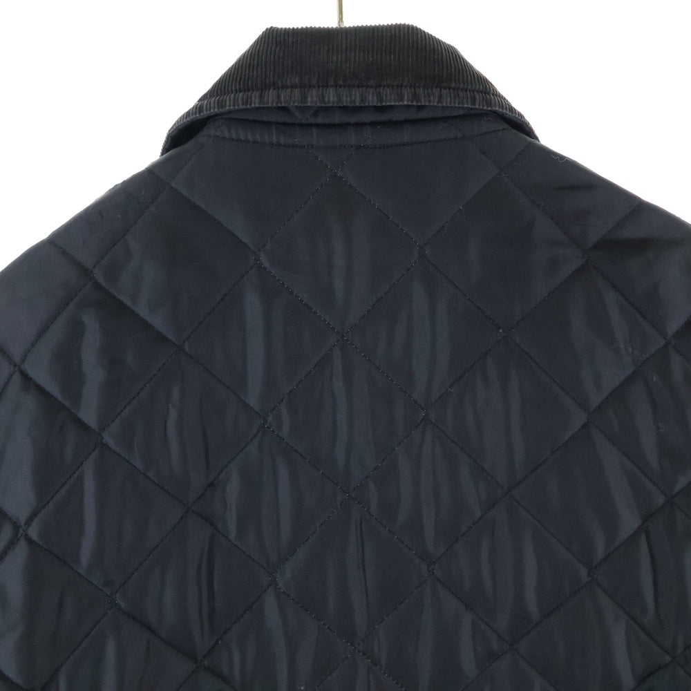 LAVENHAM(ラベンハム) コーデュロイ切り替え キルティングジャケット ブラック