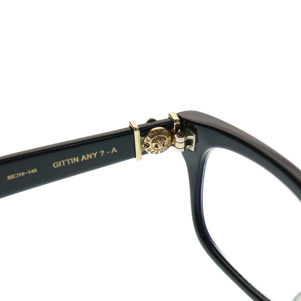 CHROME HEARTS(クロムハーツ) GITTIN ANY-A BSフレアフレーム ウェリントン アジアンフィット サングラス メガネ 眼鏡 ブラック/ゴールド