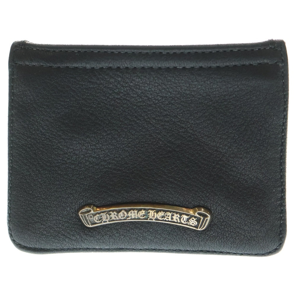 CHROME HEARTS(クロムハーツ) ZPR CHNG PURSE2 チェンジパース #2ダガージップコインケース レザー ブラック