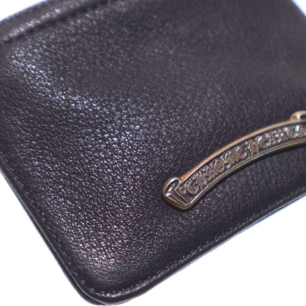 CHROME HEARTS(クロムハーツ) ZPR CHNG PURSE2 チェンジパース #2ダガージップコインケース レザー ブラック