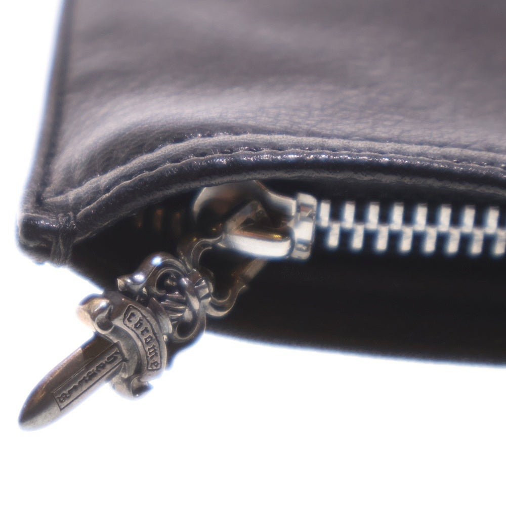 CHROME HEARTS(クロムハーツ) ZPR CHNG PURSE2 チェンジパース #2ダガージップコインケース レザー ブラック
