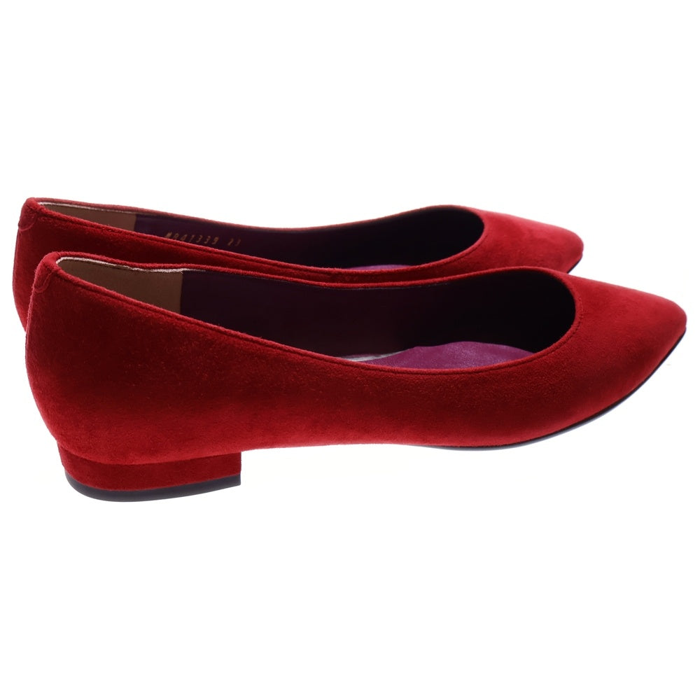 DIANA(ダイアナ) スエード フラットパンプス シューズ レッド レディース
