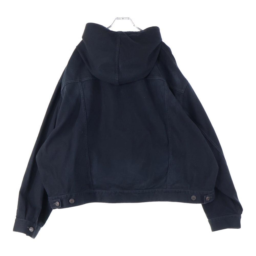 BALENCIAGA(バレンシアガ) 22AW デニムプルオーバージャケット パーカー ブラック 719313