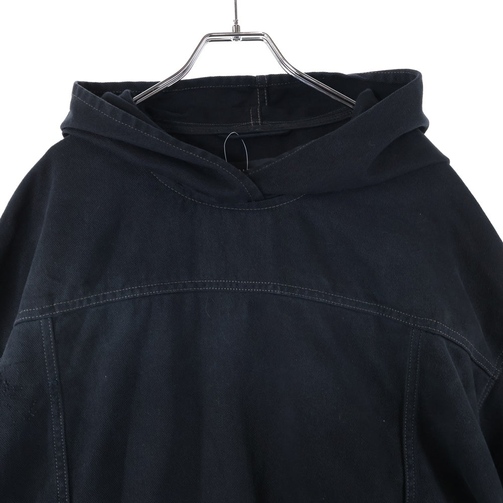 BALENCIAGA(バレンシアガ) 22AW デニムプルオーバージャケット パーカー ブラック 719313
